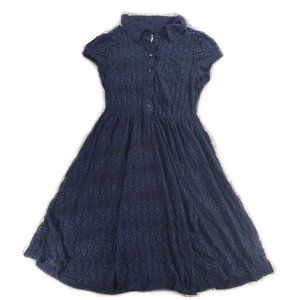 Ms Bella D Navy Blue Lace Dress